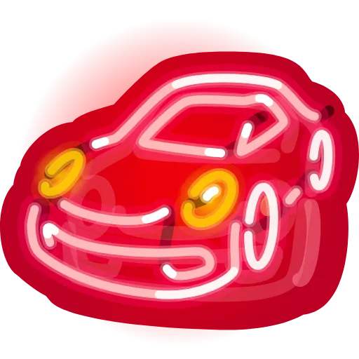 🚗 Эмодзи «Neon Emoji» для Telegram
