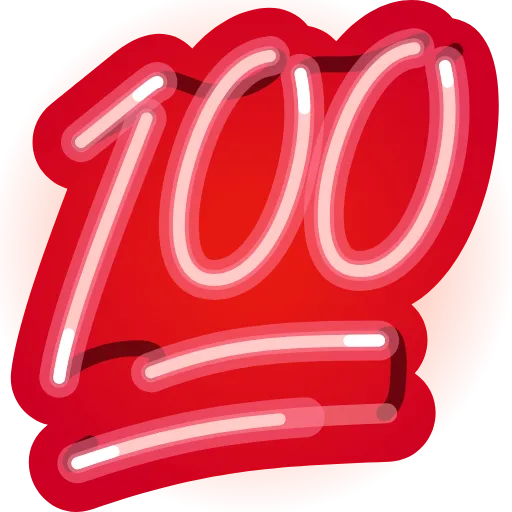 💯 Эмодзи «Neon Emoji» для Telegram