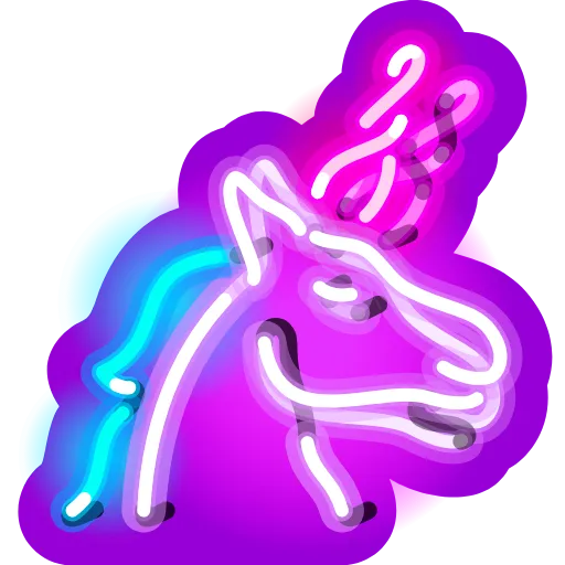 🦄 Эмодзи «Neon Emoji» для Telegram