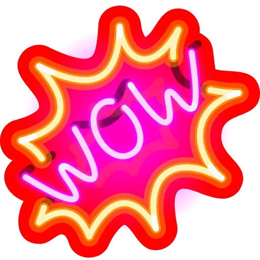 😯 Эмодзи «Neon Emoji» для Telegram