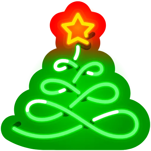 🎄 Эмодзи «Neon Emoji» для Telegram
