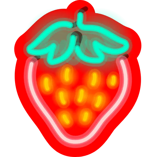 🍓 Стикер «Neon Emoji» для Telegram