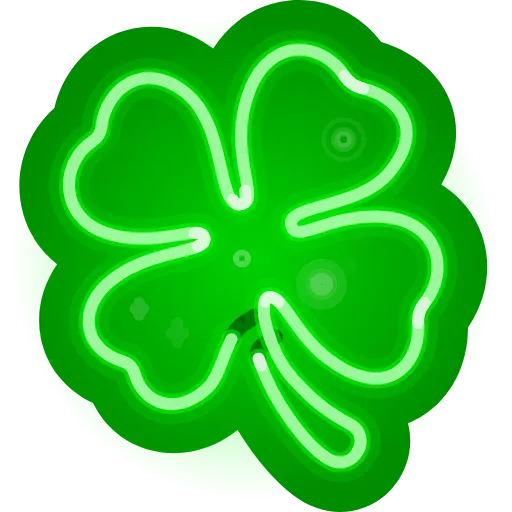 🍀 Стикер «Neon Emoji» для Telegram