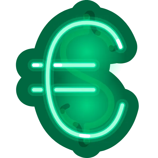💲 Стикер «Neon Emoji» для Telegram
