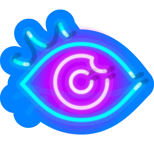 👁 Стикер «Neon Emoji» для Telegram