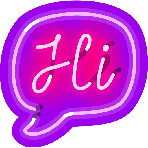 👋 Стикер «Neon Emoji» для Telegram