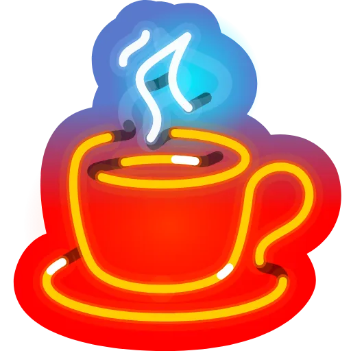 ☕ Стикер «Neon Emoji» для Telegram