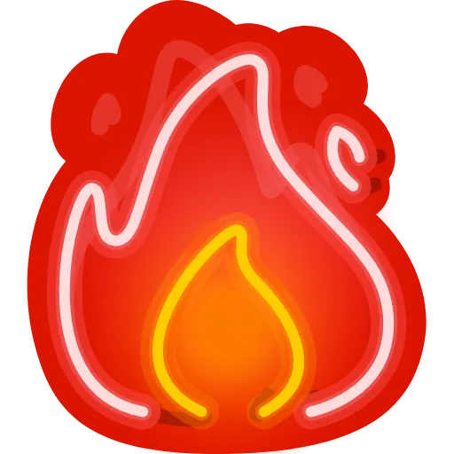 🔥 Стикер «Neon Emoji» для Telegram
