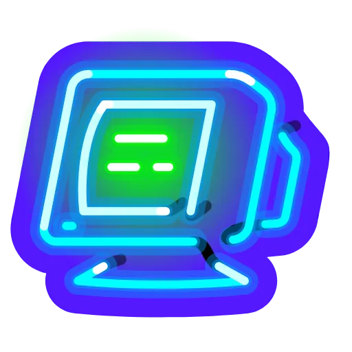 🖥 Стикер «Neon Emoji» для Telegram