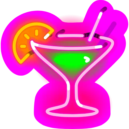 🍸 Стикер «Neon Emoji» для Telegram