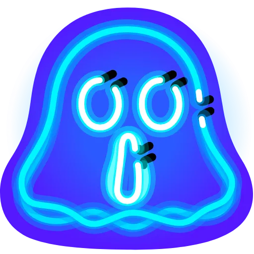 👻 Стикер «Neon Emoji» для Telegram