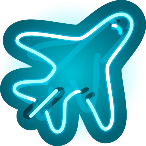 ✈ Стикер «Neon Emoji» для Telegram