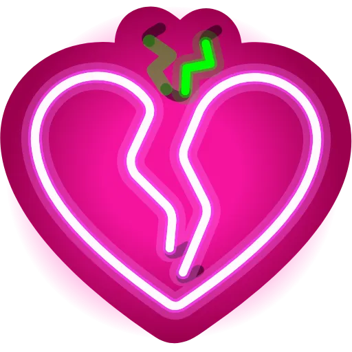 💔 Стикер «Neon Emoji» для Telegram