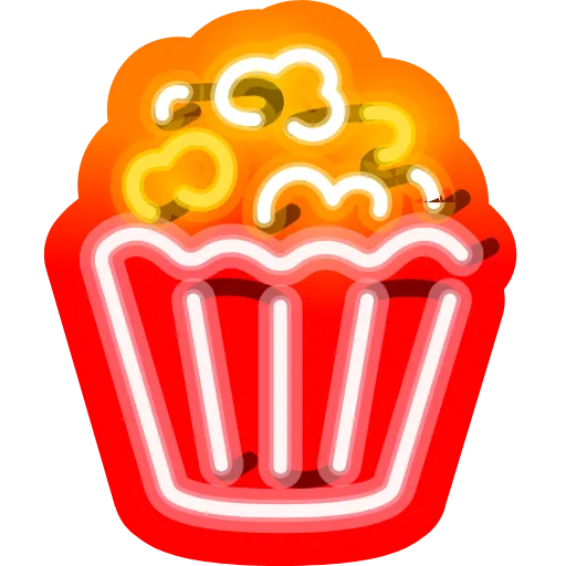 🍿 Стикер «Neon Emoji» для Telegram