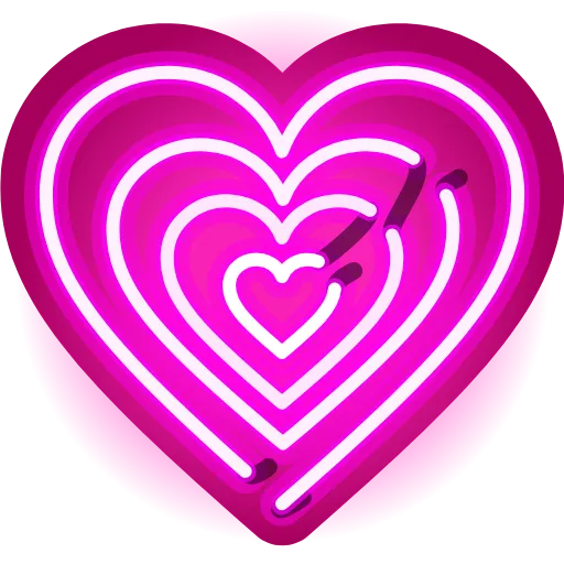 Стикерпак Neon Emoji для Telegram