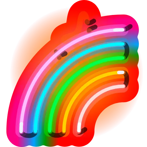 🌈 Стикер «Neon Emoji» для Telegram
