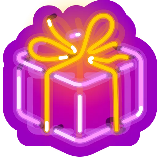 🎁 Стикер «Neon Emoji» для Telegram