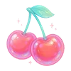 🍒 Эмодзи «🫖 Neon Glossy - розовые эмодзи» для Telegram