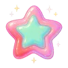 ⭐️ Эмодзи «🫖 Neon Glossy - розовые эмодзи» для Telegram