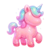 🦄 Эмодзи «🫖 Neon Glossy - розовые эмодзи» для Telegram
