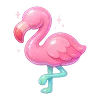🦩 Эмодзи «🫖 Neon Glossy - розовые эмодзи» для Telegram
