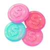 🪙 Эмодзи «🫖 Neon Glossy - розовые эмодзи» для Telegram