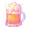 🍻 Эмодзи «🫖 Neon Glossy - розовые эмодзи» для Telegram