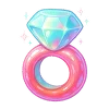 💍 Эмодзи «🫖 Neon Glossy - розовые эмодзи» для Telegram