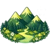 ⛰️ Эмодзи «Неон И Бездна» для Telegram