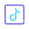 ⬛️ Эмодзи «Неоновые логотипы» для Telegram