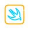 ⬛️ Эмодзи «Неоновые логотипы» для Telegram