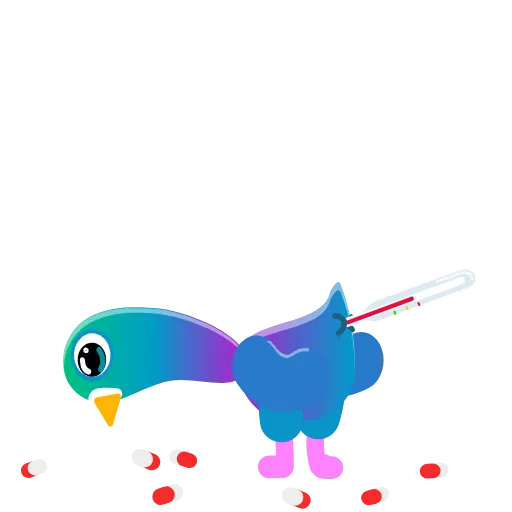 🤒 Стикер «Neon Pigeon» для Telegram