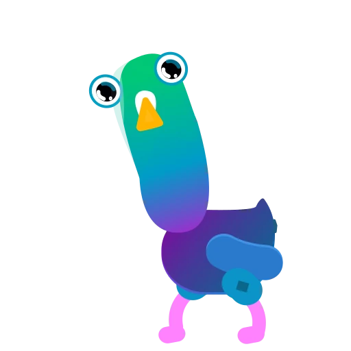 🤔 Стикер «Neon Pigeon» для Telegram