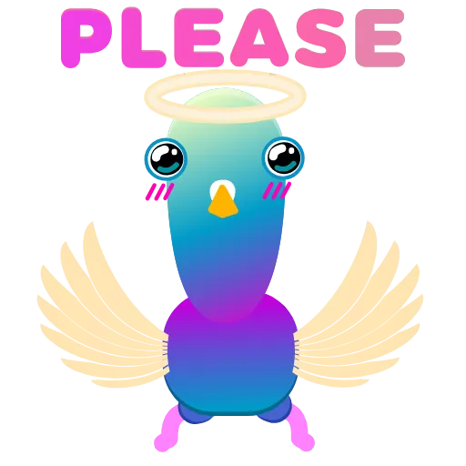 😇 Эмодзи «Neon Pigeon» для Telegram