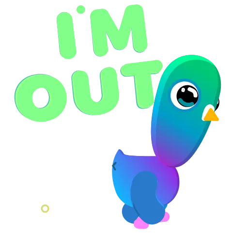 🚶‍♂️ Эмодзи «Neon Pigeon» для Telegram