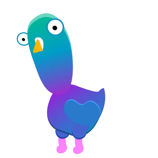 😳 Эмодзи «Neon Pigeon» для Telegram
