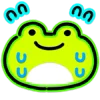 😅 Эмодзи «Neon Frog» для Telegram