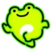 🏃‍♂️ Эмодзи «Neon Frog» для Telegram