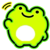 👋 Эмодзи «Neon Frog» для Telegram