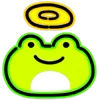 😇 Эмодзи «Neon Frog» для Telegram