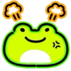 😤 Эмодзи «Neon Frog» для Telegram