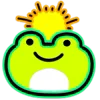 ☀️ Эмодзи «Neon Frog» для Telegram
