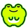 😌 Эмодзи «Neon Frog» для Telegram