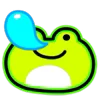 😪 Эмодзи «Neon Frog» для Telegram