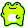 🕺 Эмодзи «Neon Frog» для Telegram