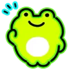Эмодзи Neon Frog для Telegram — скачать