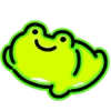 🐸 Эмодзи «Neon Frog» для Telegram