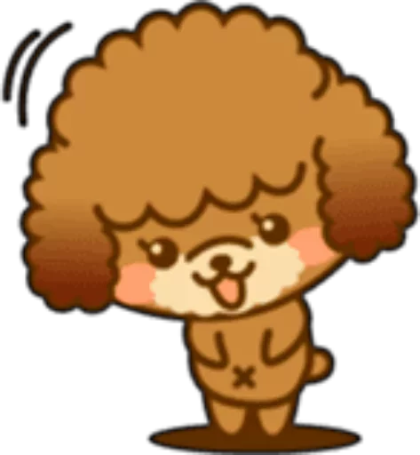 🐶 Стикер «New Angry Poodle» для Telegram