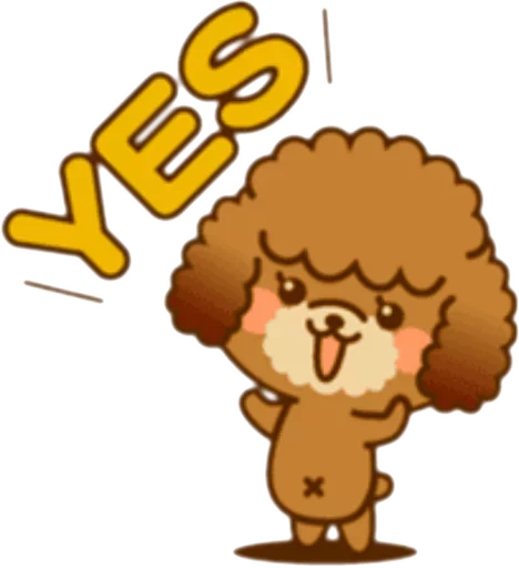 🐶 Стикер «New Angry Poodle» для Telegram