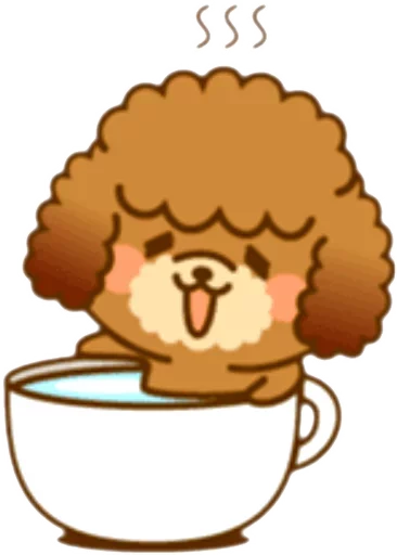 🐶 Стикер «New Angry Poodle» для Telegram